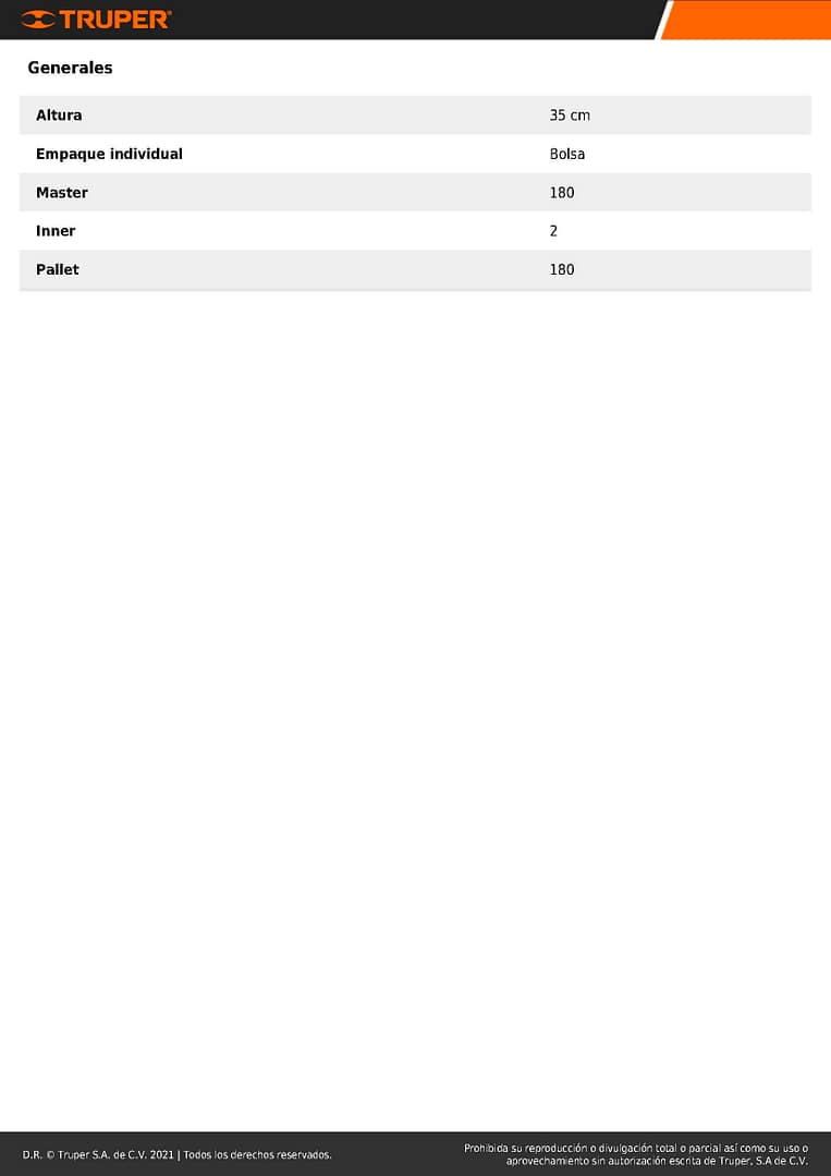 Ficha Técnica bota de hule jardinera